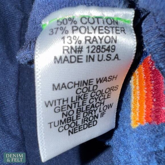 Aviator Nation Blue Rainbow Stripe Jogger Sweatpants Women’s Size Small Lounge - Picture 6 of 7